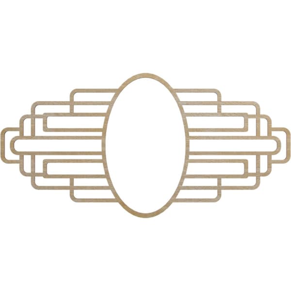 Ekena Millwork Elizabeth Wood Fretwork Pierced Ceiling Medallion, Birch, 22"W x 11"H x 6"IW x 10 3/8"IH x 1/4"T CMWP22X11X0250EBBI - main